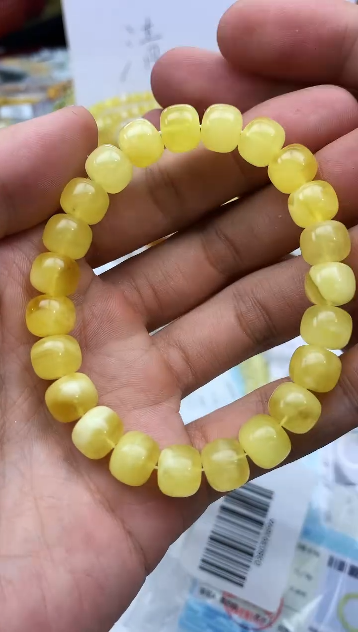 裸石蜜蜡未镶嵌手串卡9