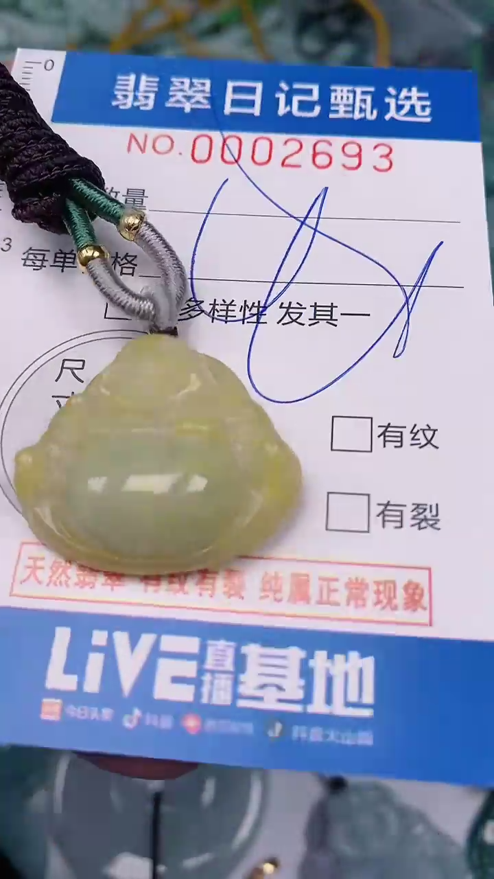 【闪购商品】翡翠颈饰未镶嵌00002693