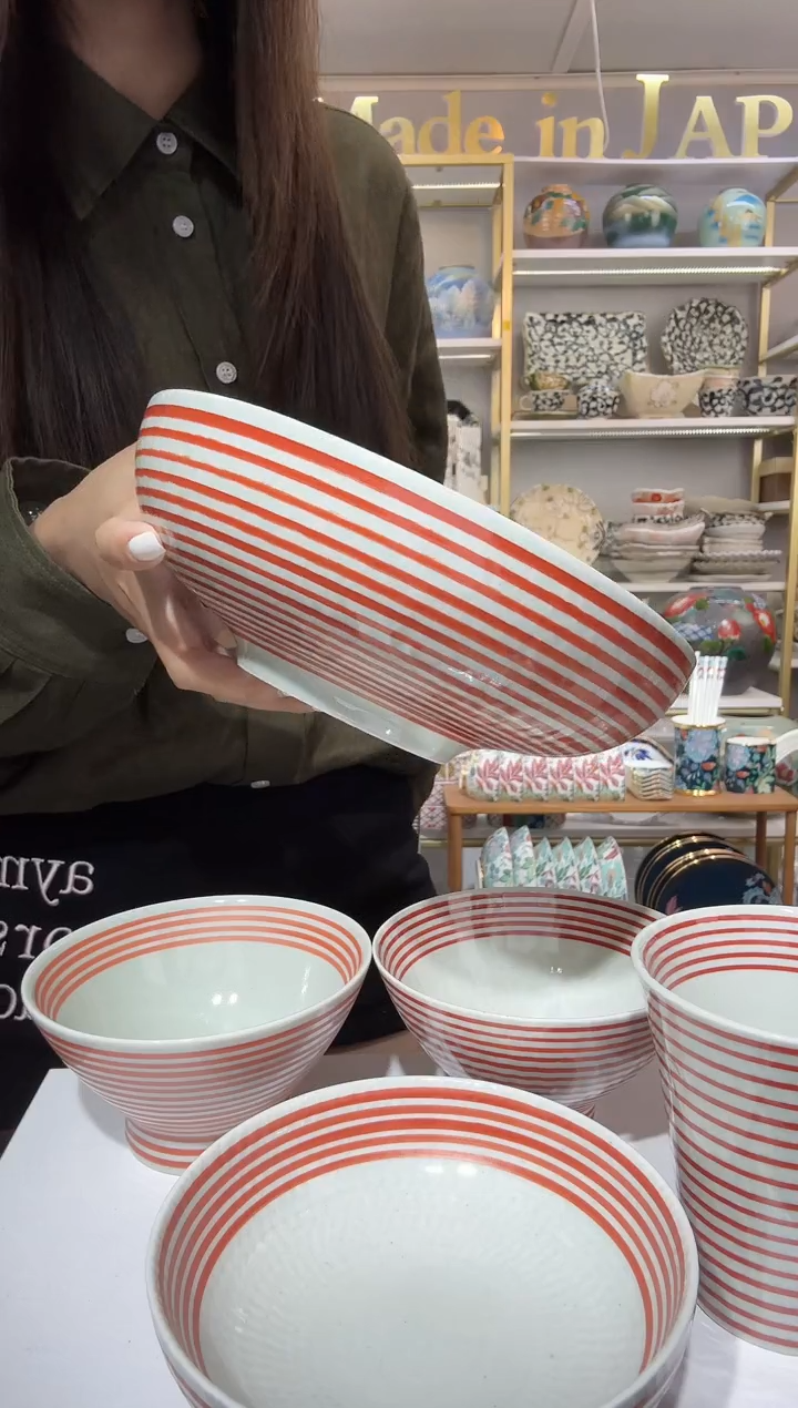 陶瓷和山窑红驹大钵20.4cmaikoma-018