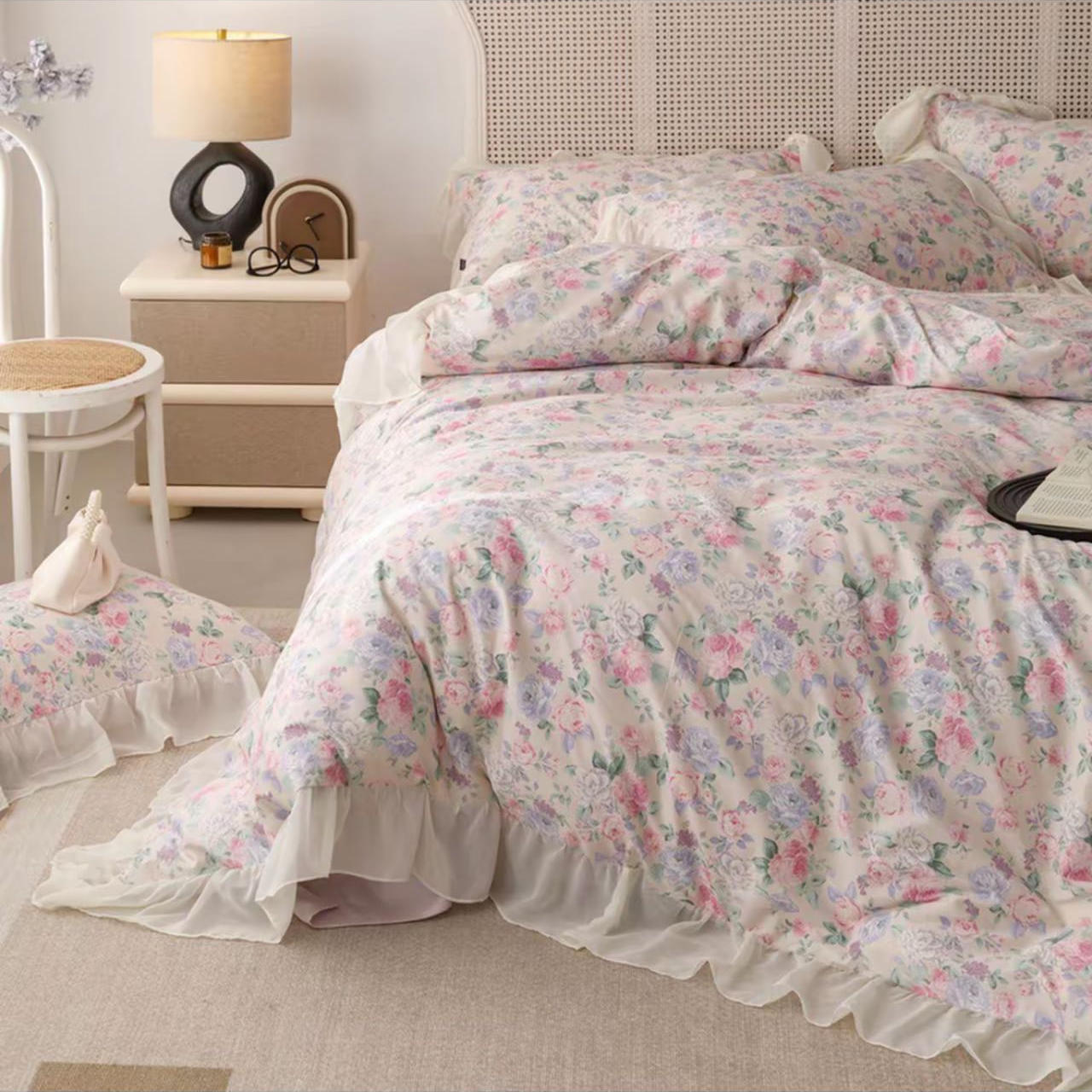 【高端四件套】花森蜜语 --高端全棉100棉四件套