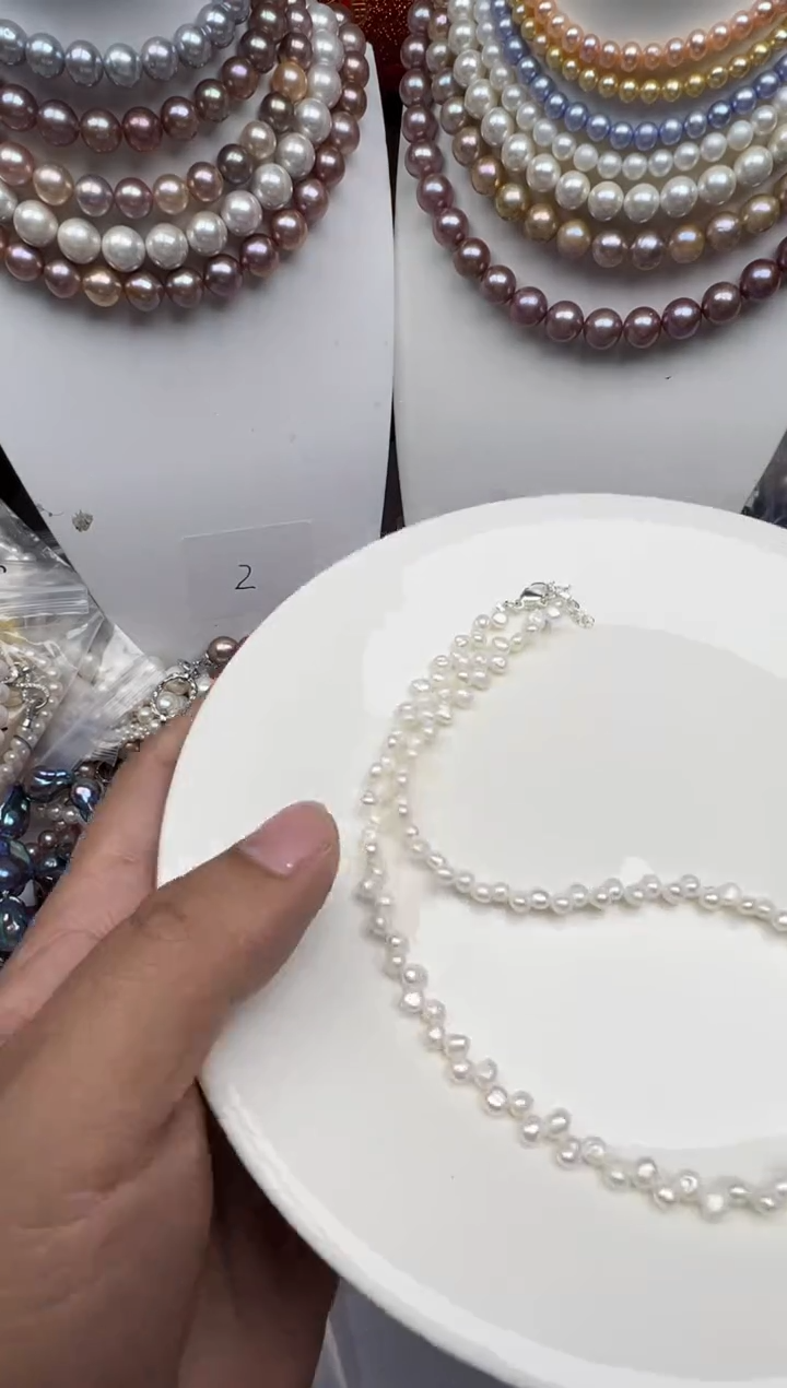 淡水珍珠未镶嵌颈饰1