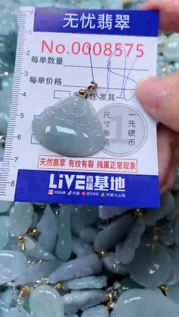 颈饰未镶嵌翡翠8575