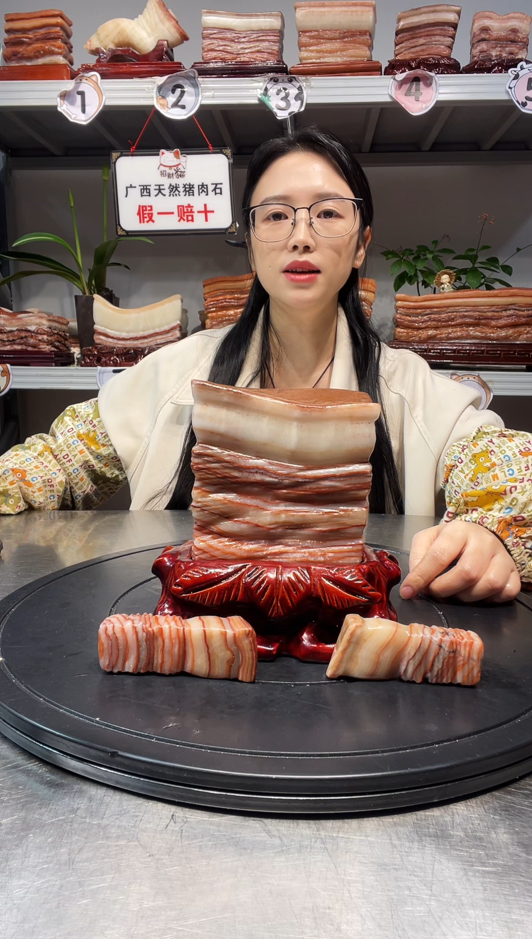 石材天然石材柳州猪肉石12-16-5.3