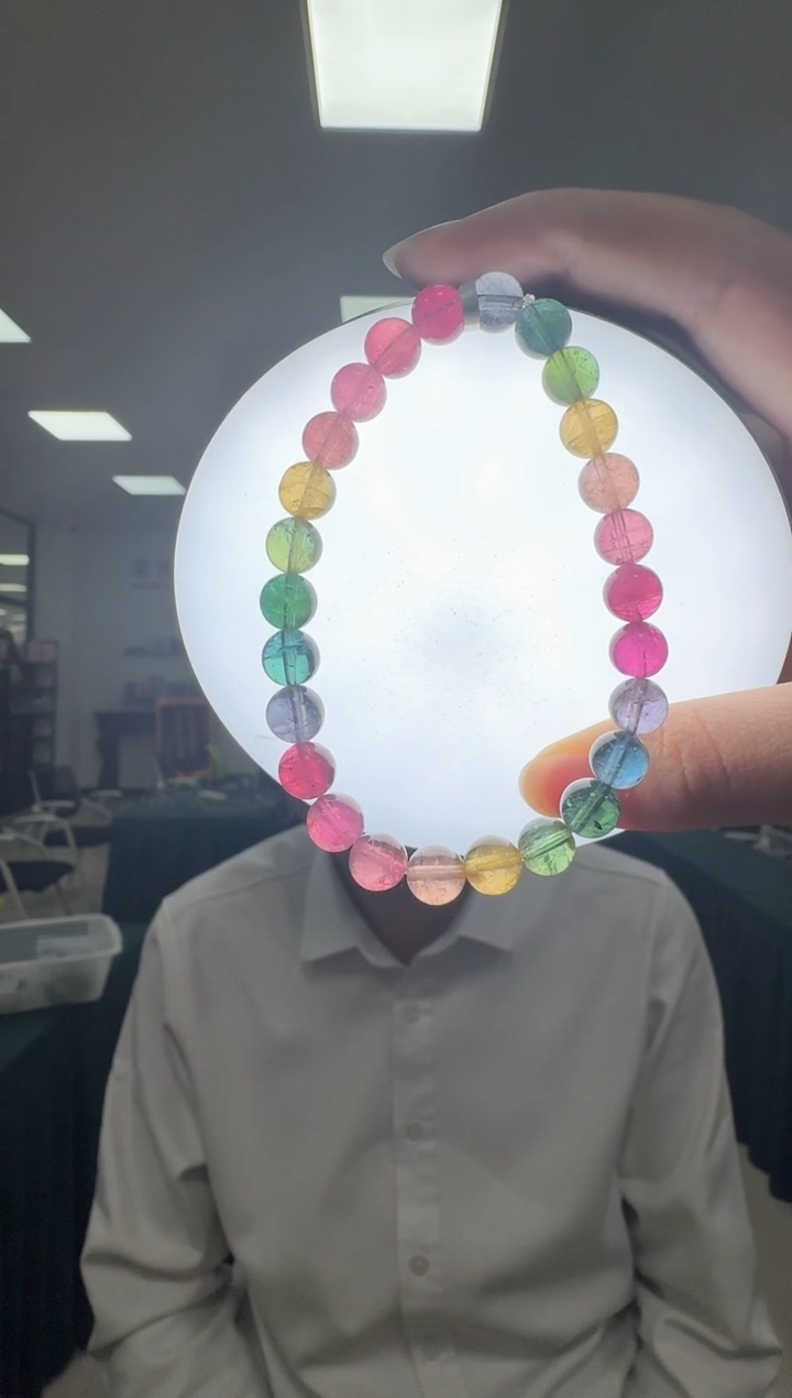 未镶嵌手链碧玺JJ2907 碧玺单圈 约7mm 