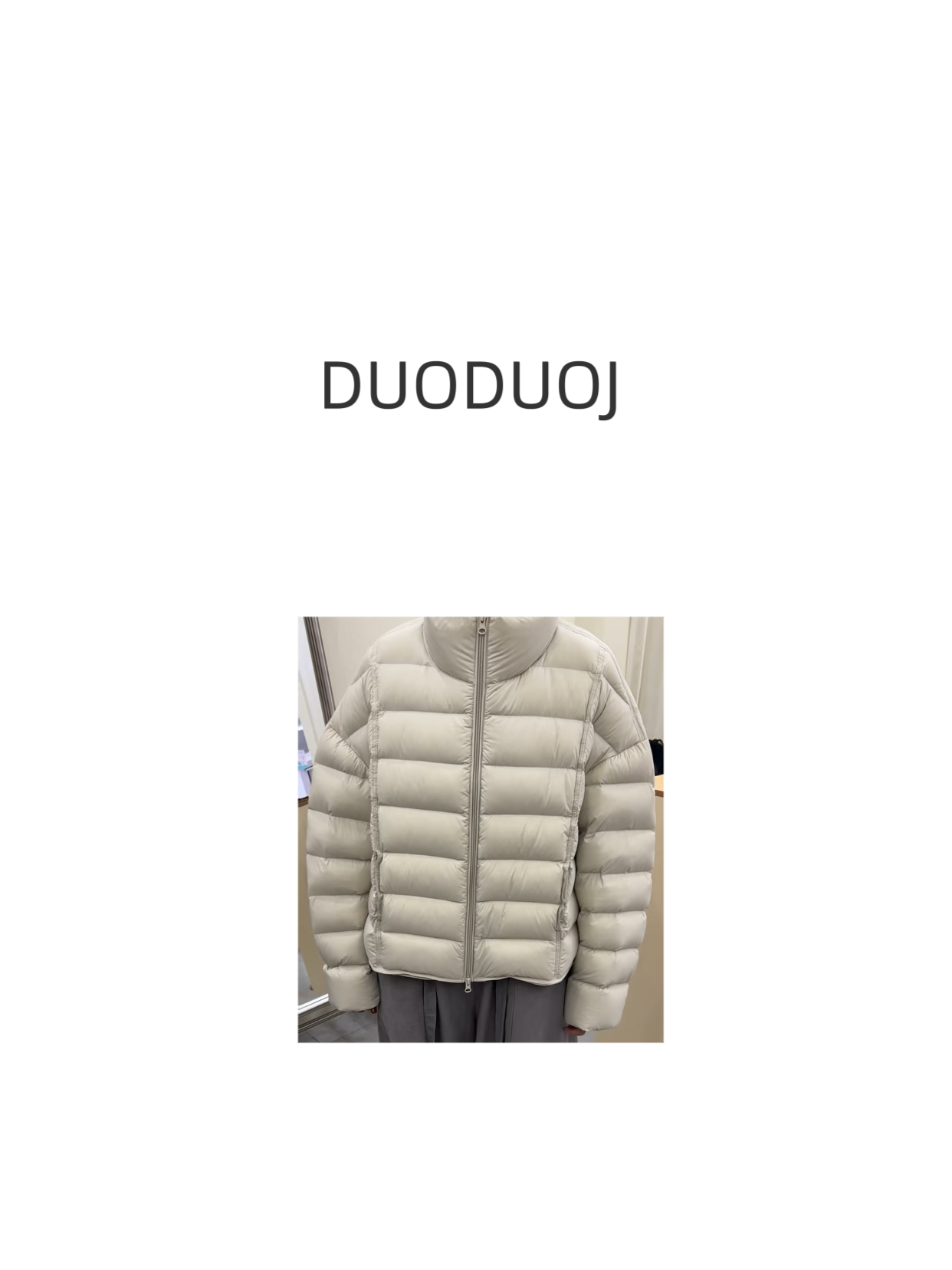 【DuoDuoJ】【抱抱鸭羽绒服】韩系休闲百搭轻薄保暖纯色简约羽绒服