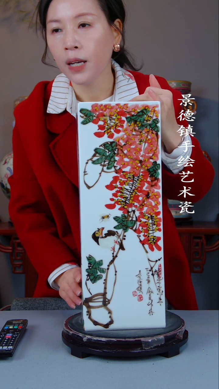 摆件陶瓷景德镇手工手绘陶瓷摆件36