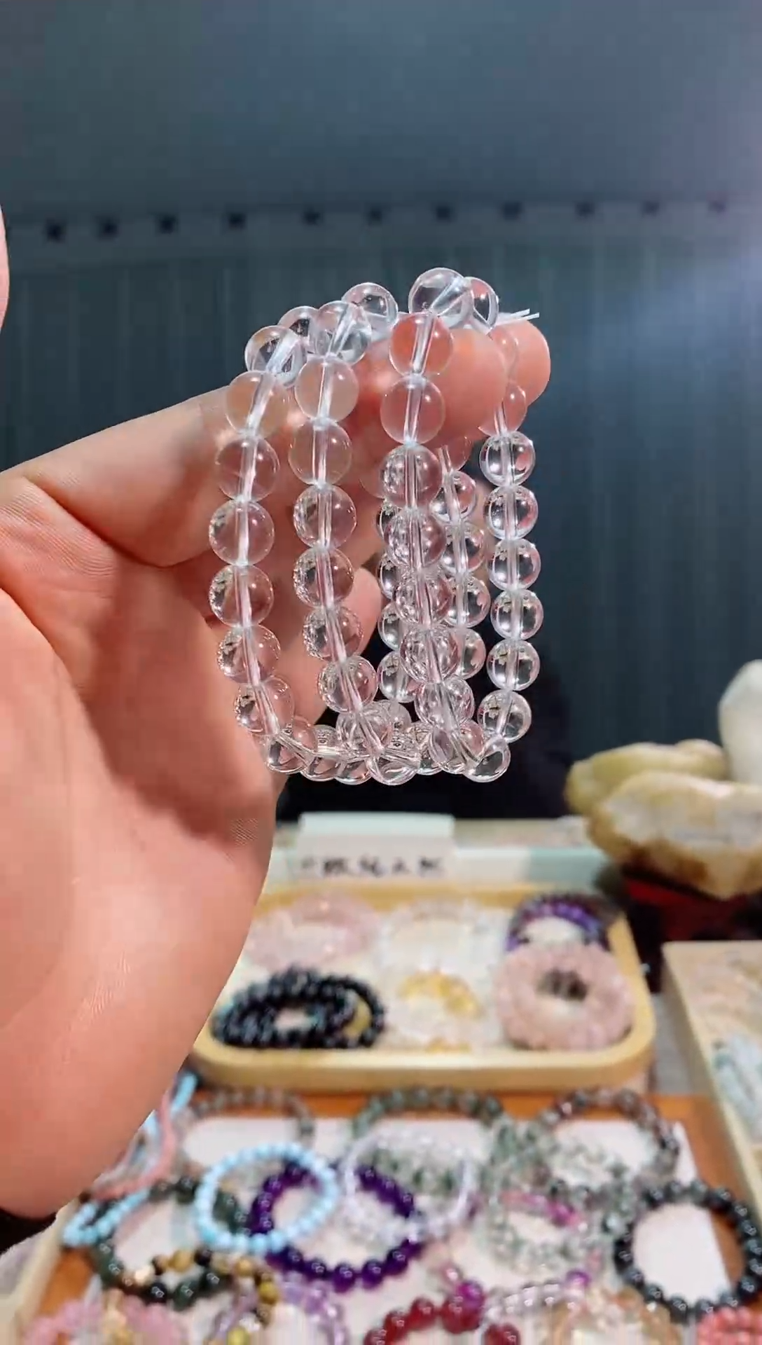 【闪购商品】水晶手链未镶嵌白水晶9M+ (多样性发其一）