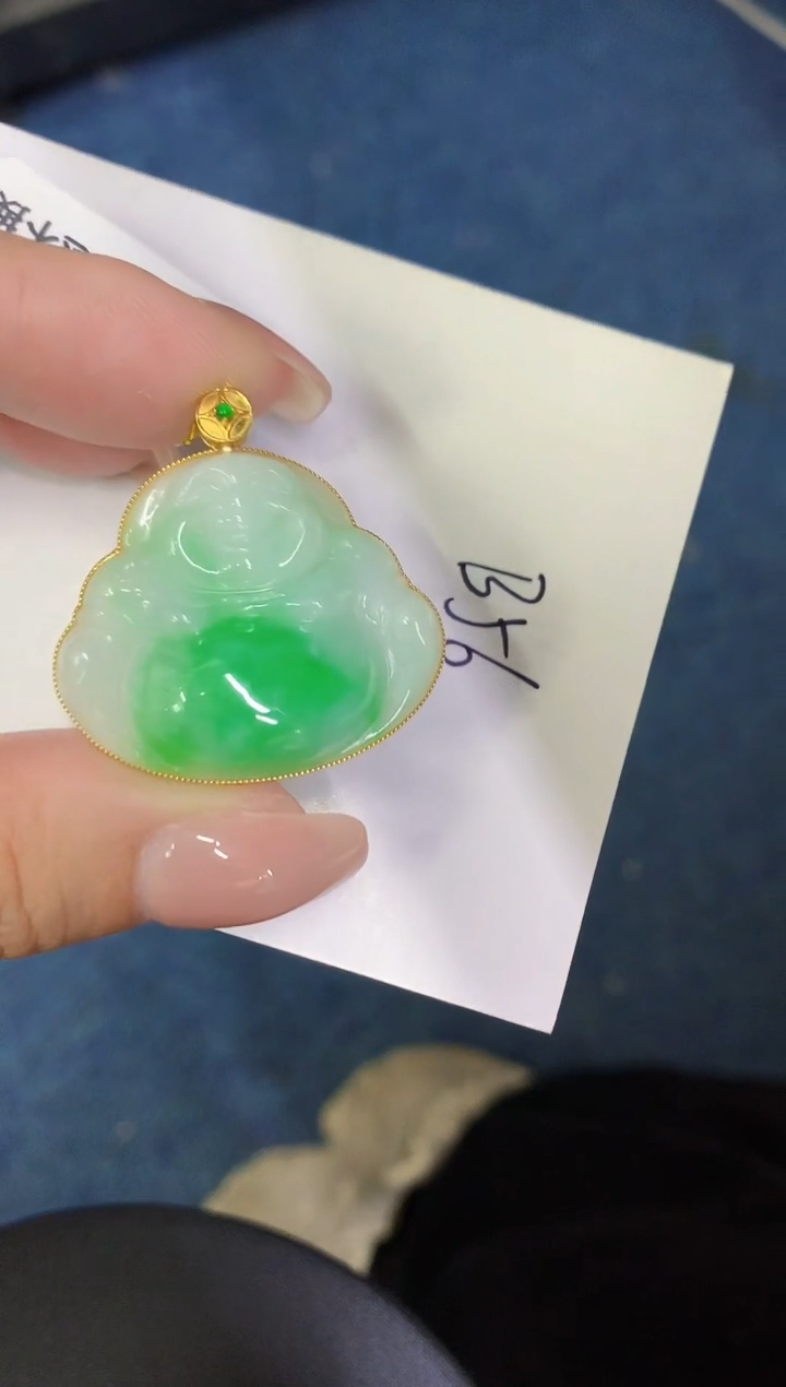 【闪购商品】翡翠颈饰18K金镶嵌00000000000