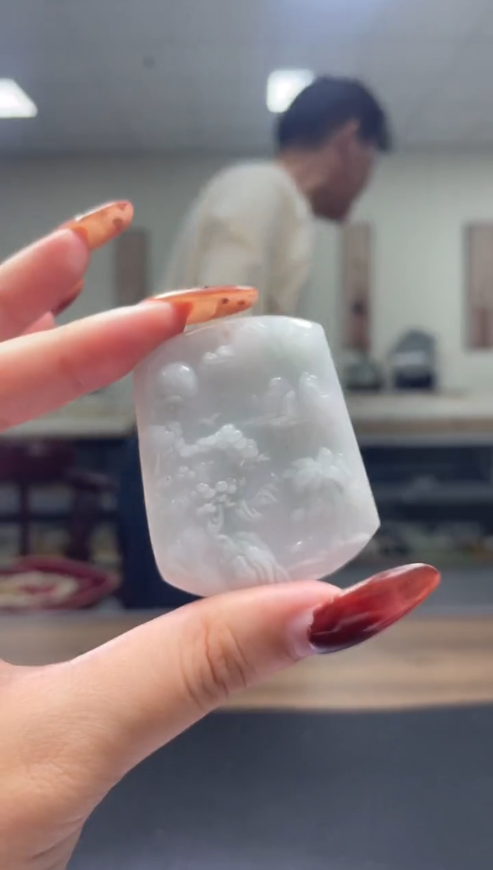 颈饰未镶嵌翡翠天然A货翡翠随机发一件30