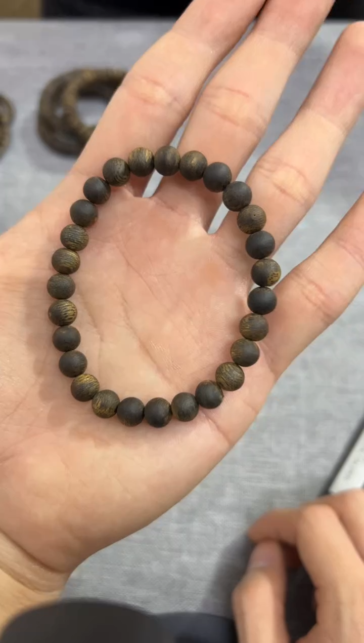 【闪购商品】沉香手串07沉水圆珠单圈5.5克+ 多样性发其一