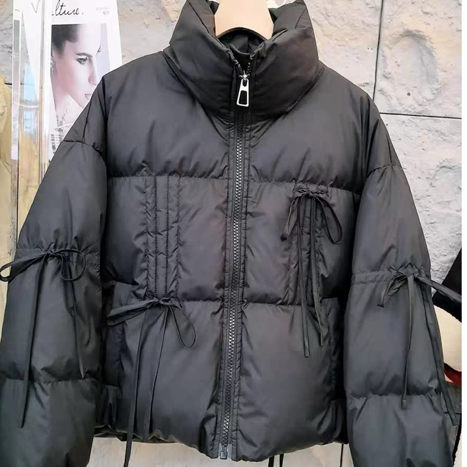 【毕节银开百货】C66250短款时尚百搭立领冬季休闲外套