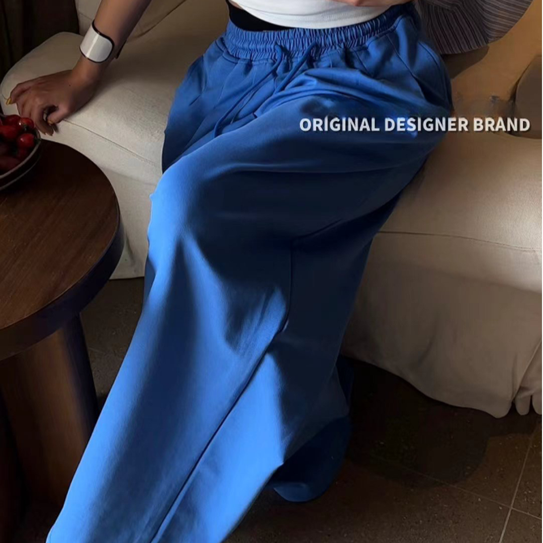 大娜小众～W韩版时尚休闲高腰卫裤