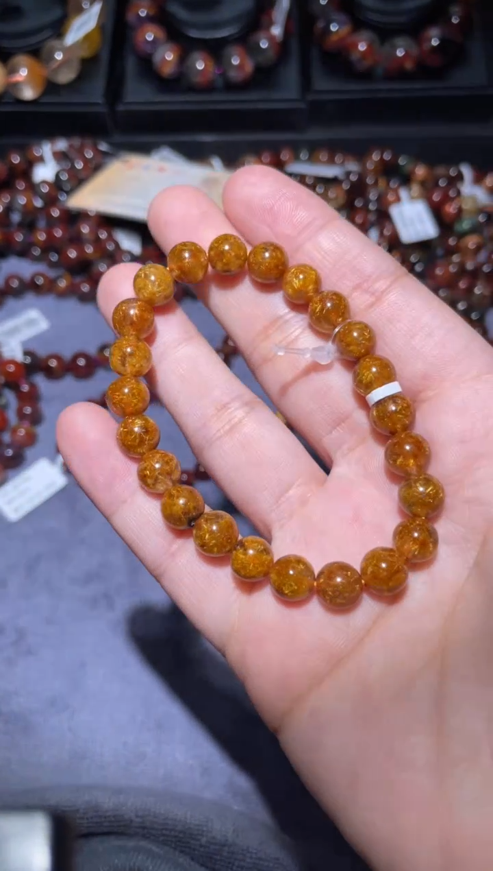 【闪购商品】水晶手链未镶嵌钛晶花8mm-11