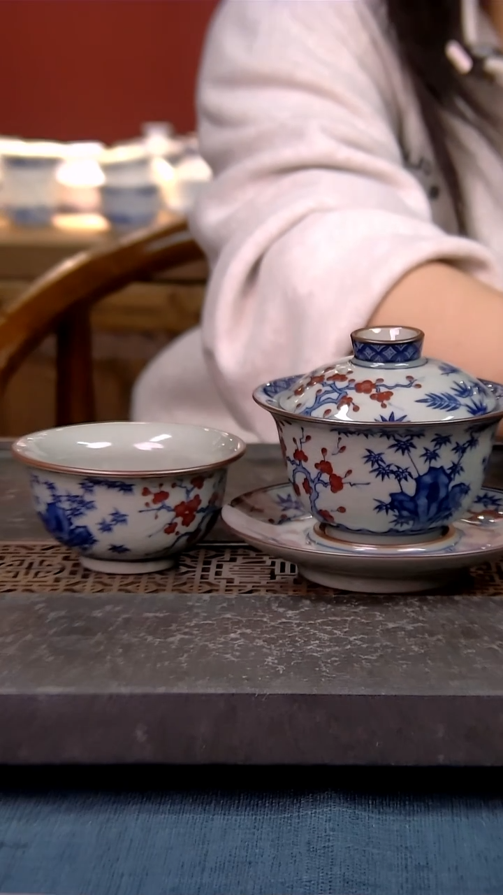 简装家用款2件套 老陶泥开片纹陶瓷茶具