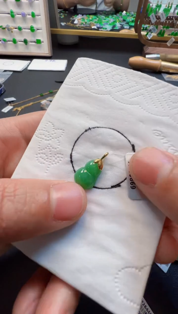 【闪购商品】定制翡翠18K金镶嵌380元