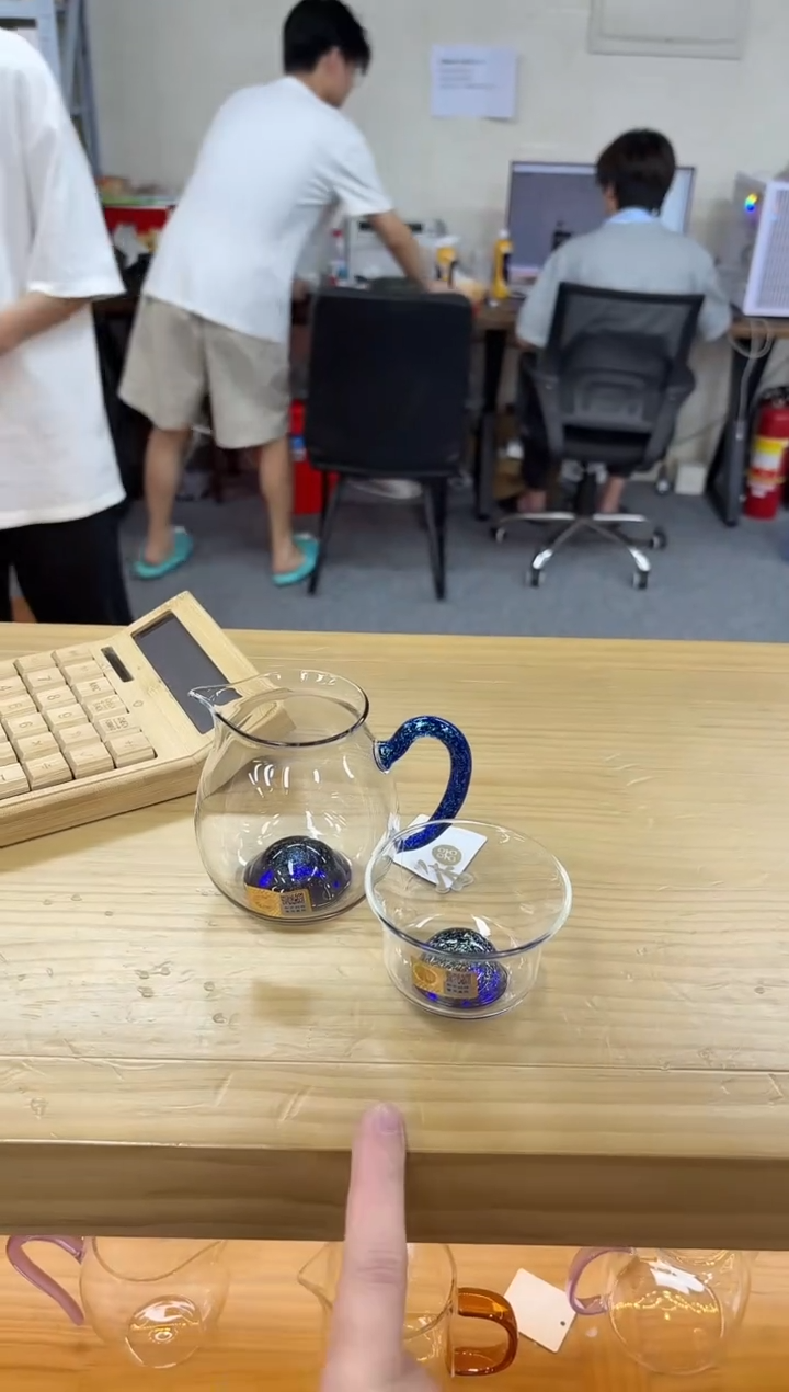 禾器斑斓清悦茶海+无包装禾器斑斓清杯样品默认微瑕