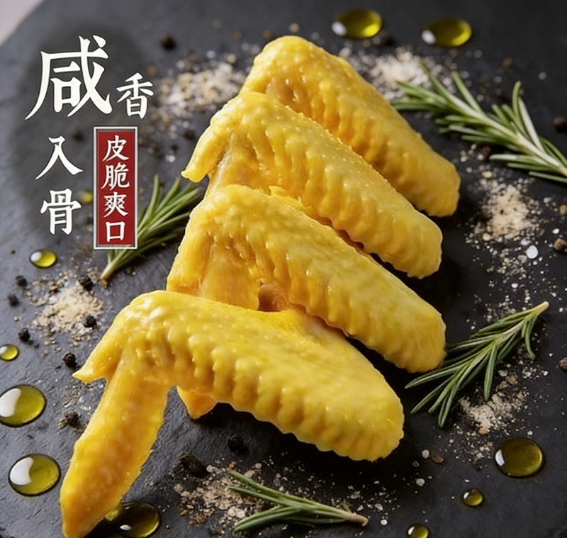 【微瑕介意慎拍】梅州盐焗鸡翅特产全翅办公室网红独立包装熟食即食