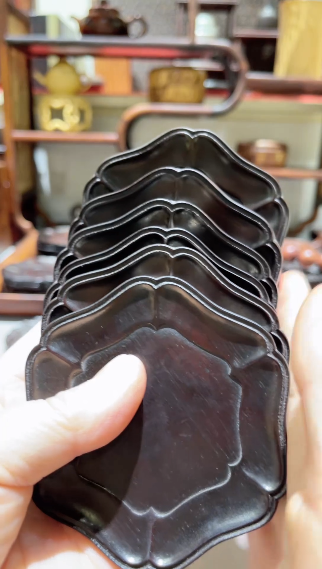 【闪购商品】木精品木雕六角6片精工细作