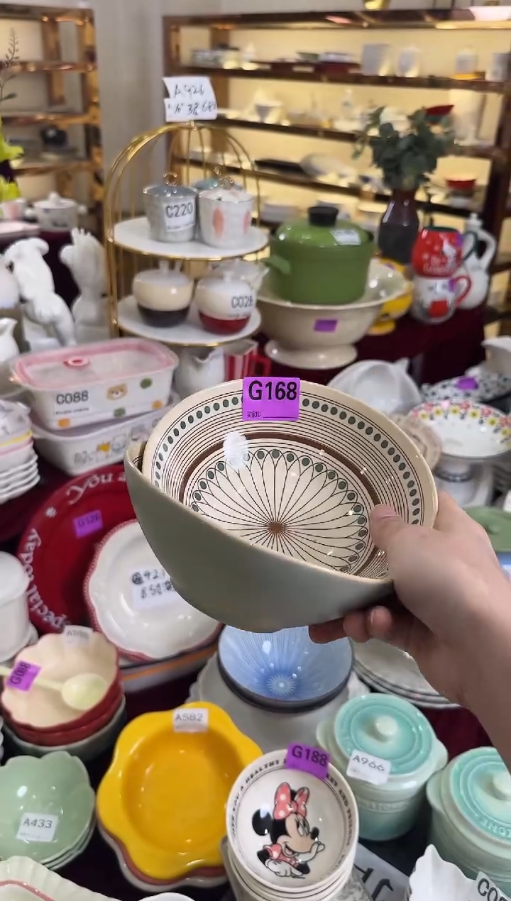 摆件陶G168-2个 陶瓷餐具库存微瑕