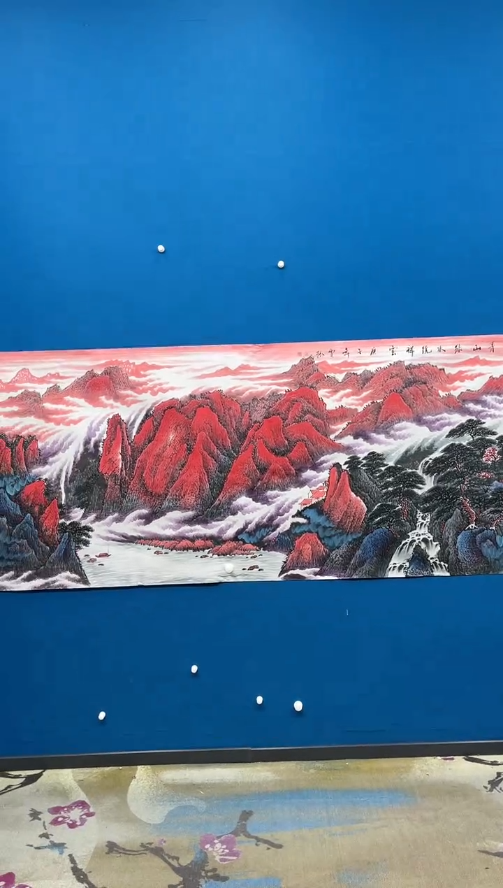 【闪购商品】国画张-金色华章原作山水/无框/W带画册