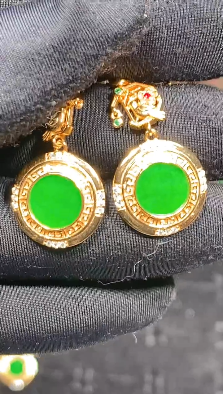 【闪购商品】定制翡翠银S925镶嵌45定制翡翠-多样性发货（发其一）