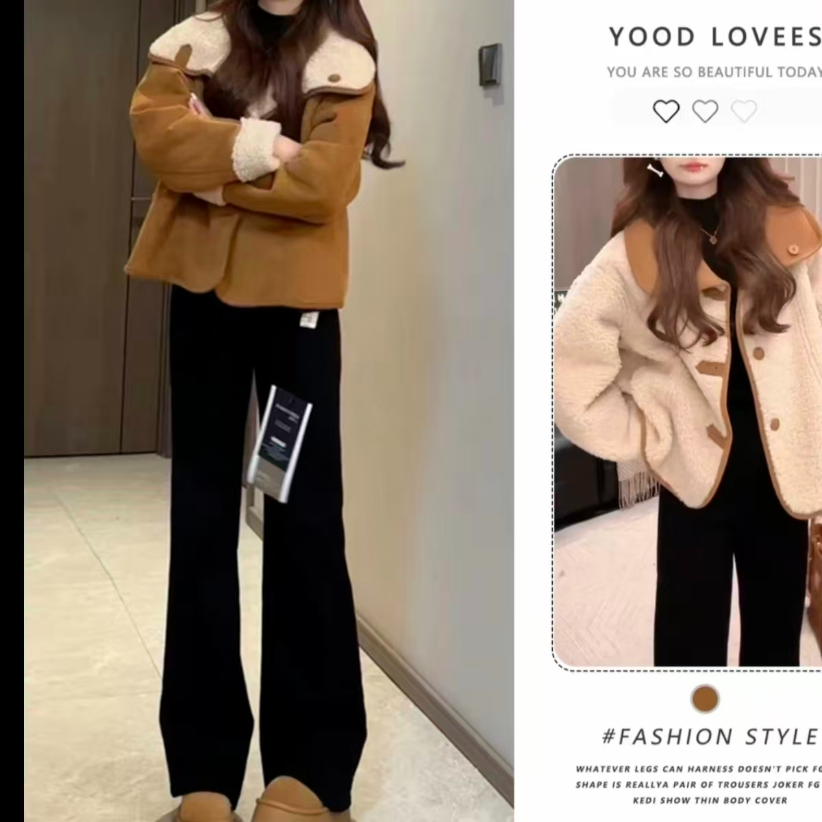 冬季宽松型纯色直下摆防风短外套外套春秋百搭开衫