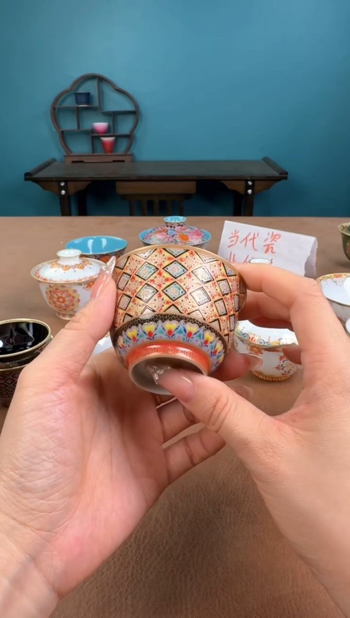 景德镇珐琅彩敦煌杯杯！