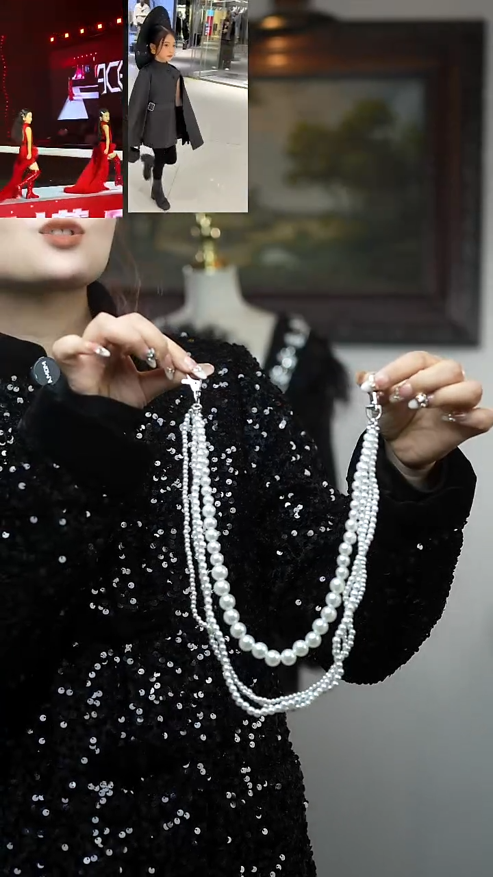 珍珠项链艺桐轩儿童礼服