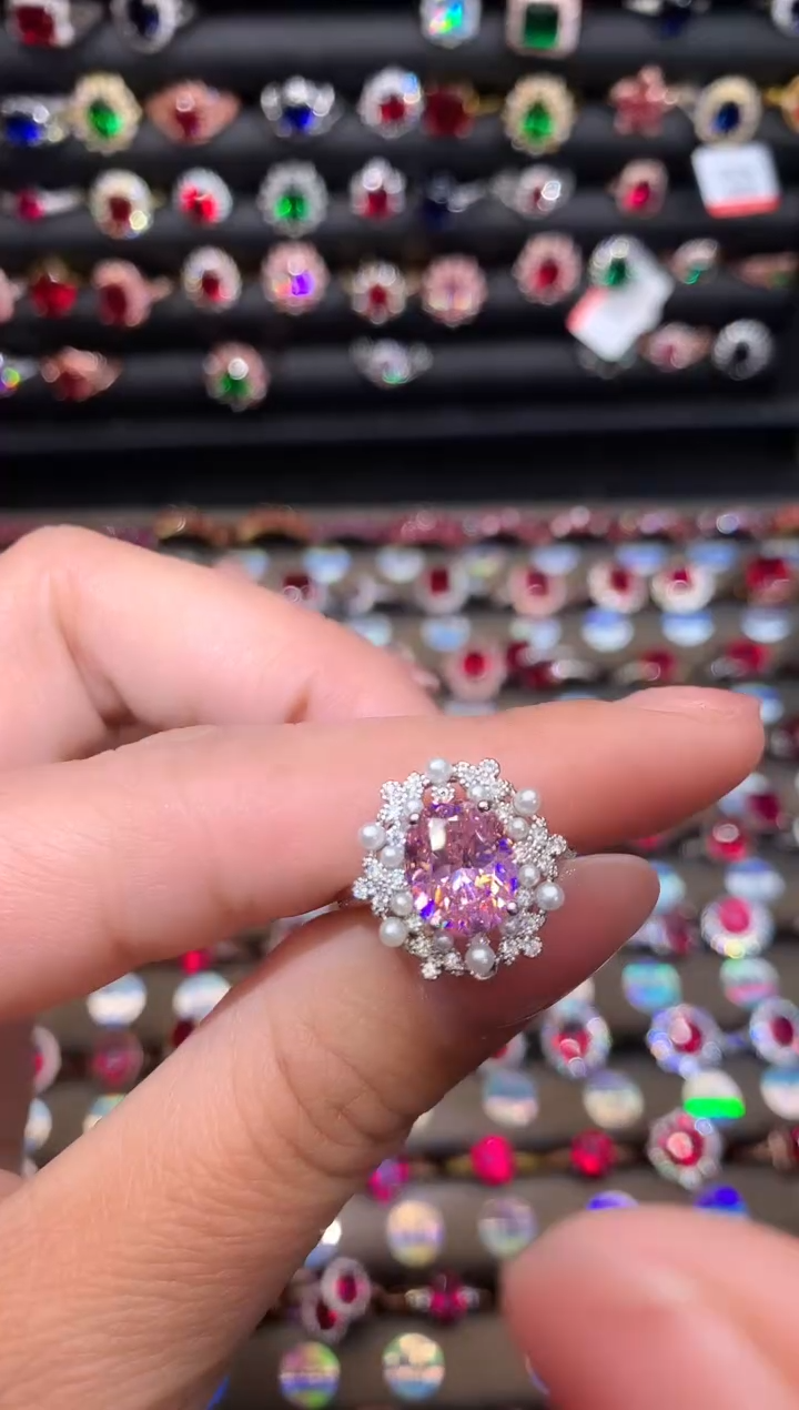 【闪购商品】蓝宝石戒指银S925镶嵌1