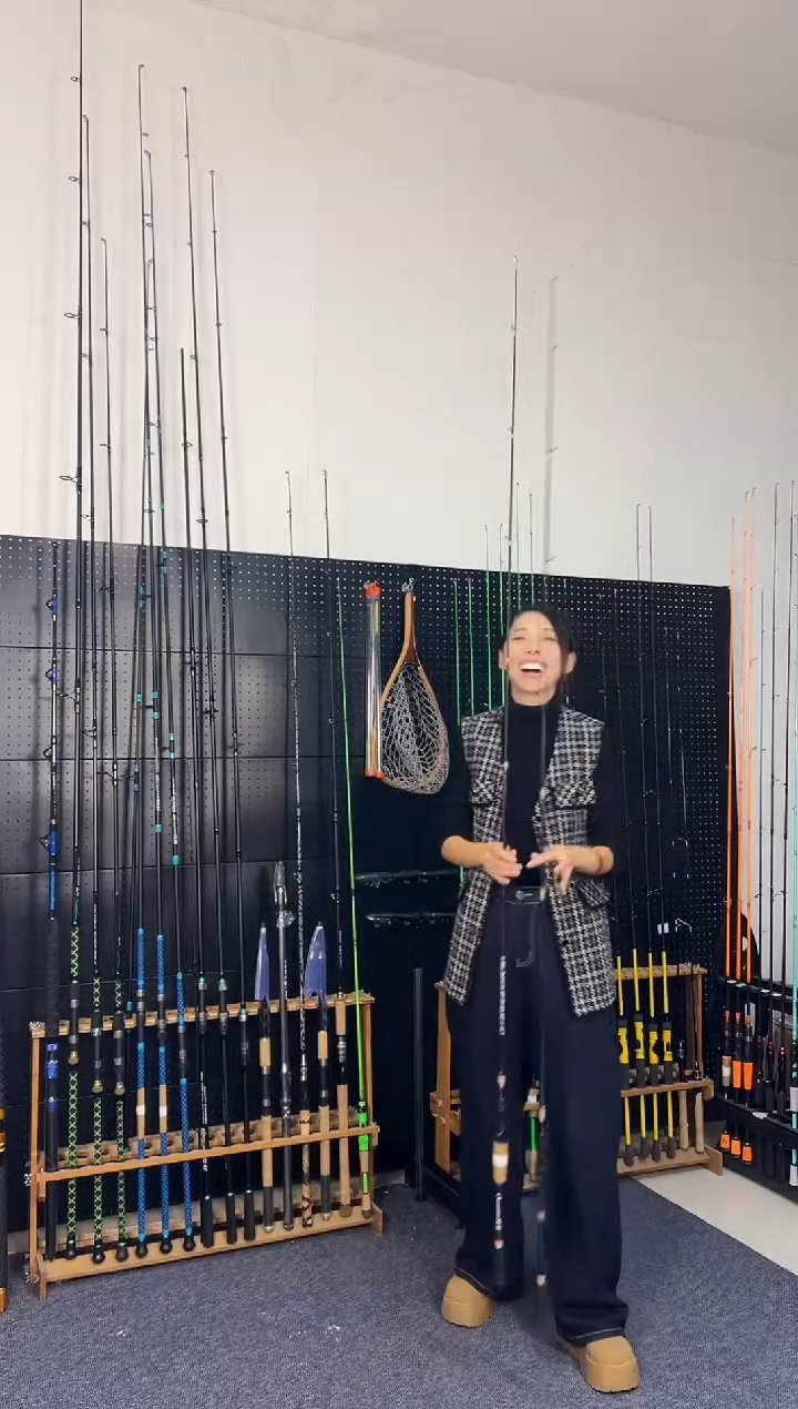 2.1m碳素七彩电镀2.1米枪柄（瑕疵尾货竿，没有售后，介意勿拍）