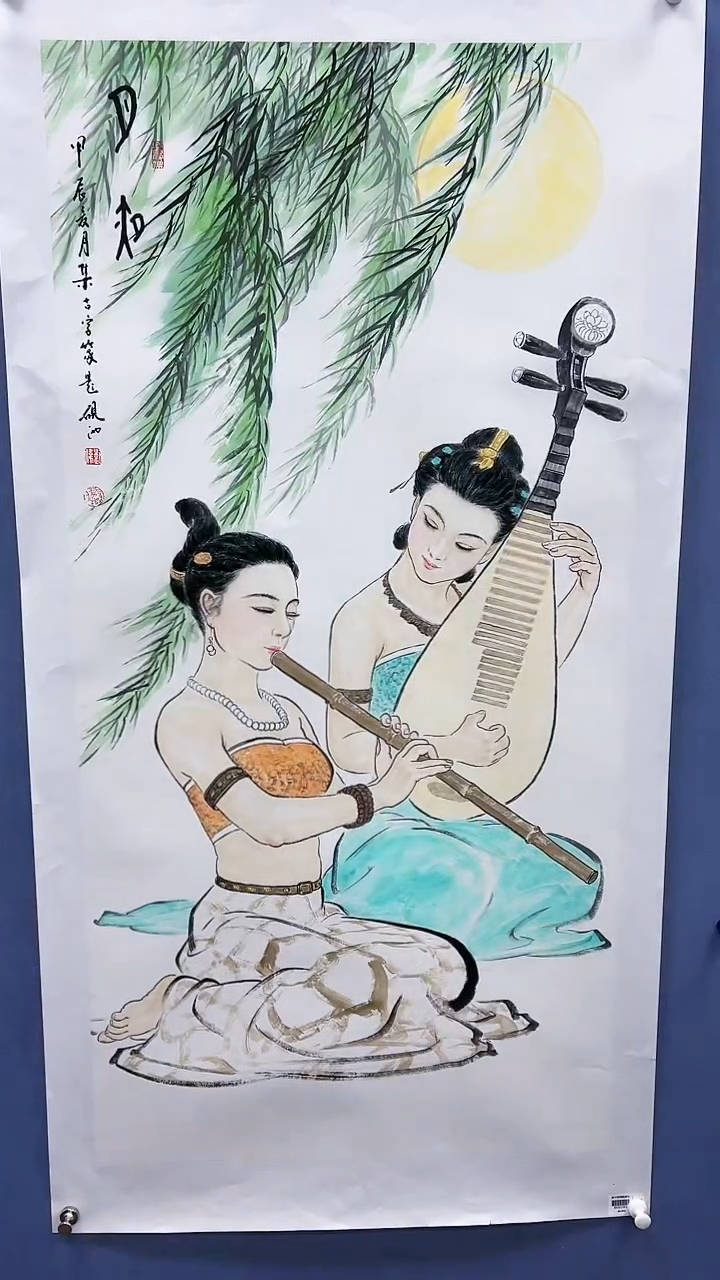 【闪购商品】绘画刘伟绘画8平尺金袍人物