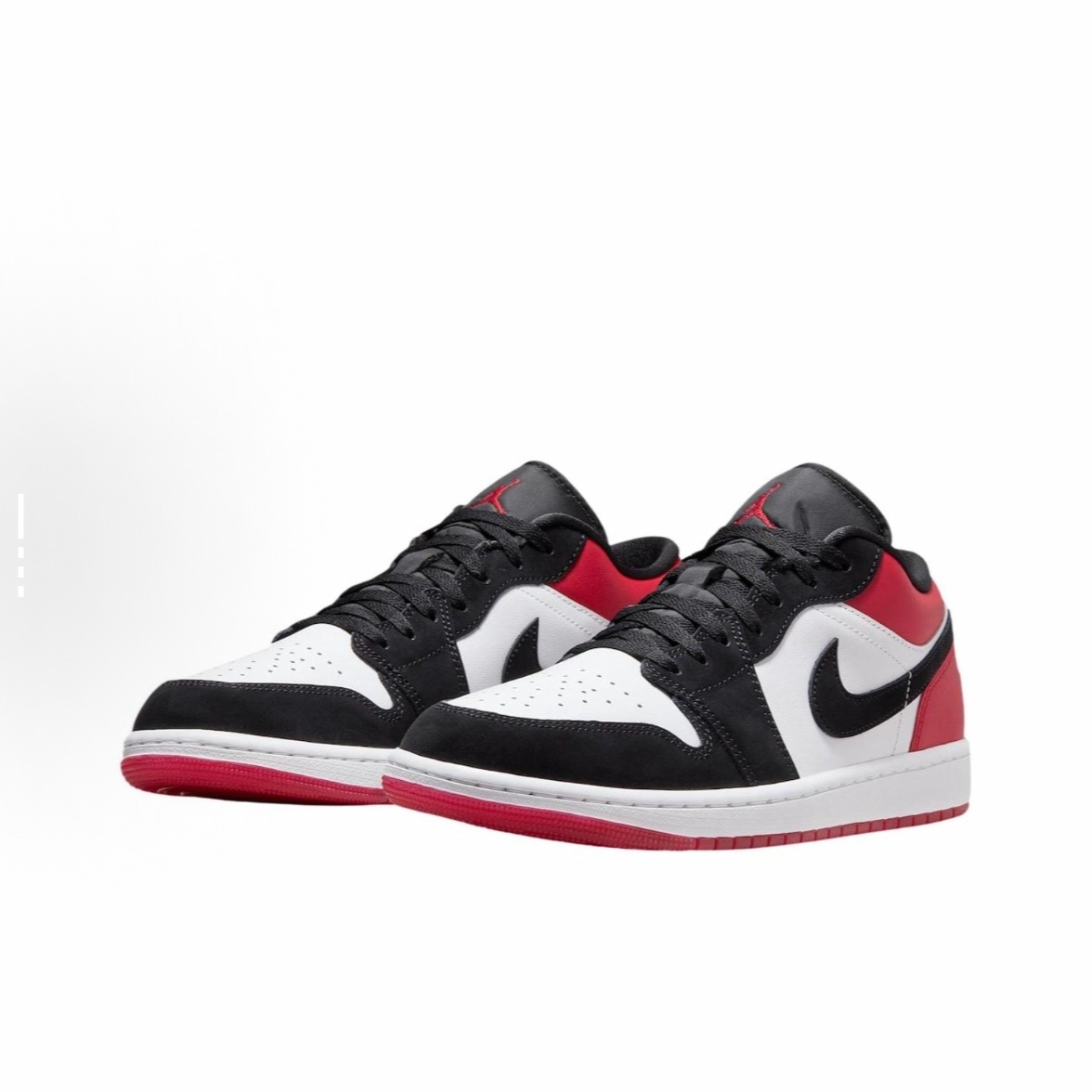 NIKE 官方正品AJ1黑红脚趾男款低帮运动休闲鞋IB8971-106