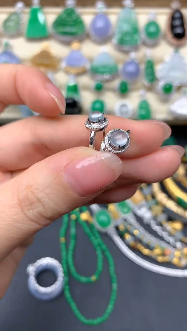 【闪购商品】翡翠戒指18K金镶嵌390-中国好珍宝