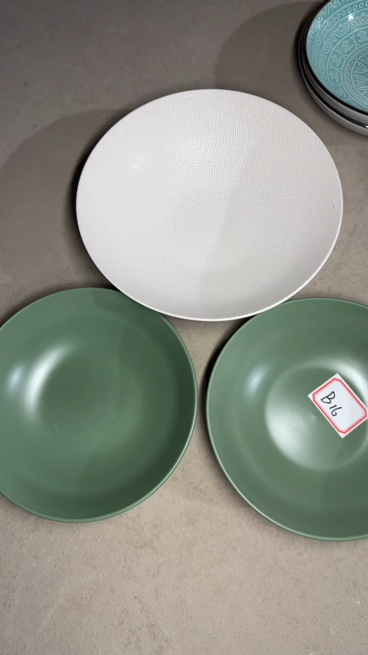 手工艺品钧瓷好*情直播特惠八寸深盘三支装微瑕