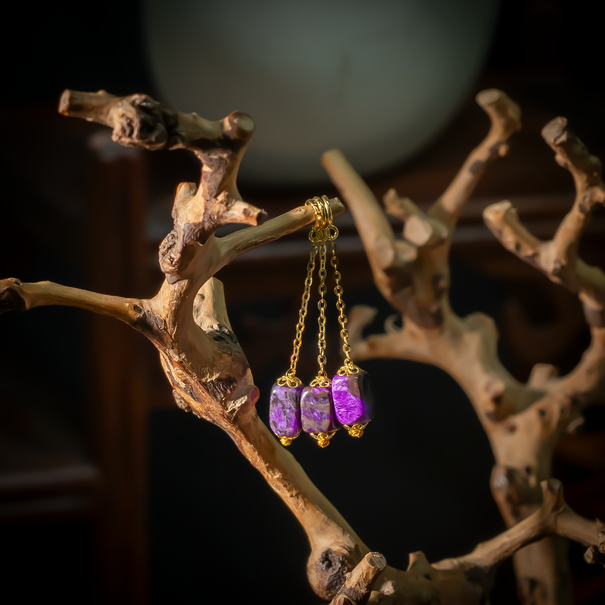 火焰纹丝绒舒俱来18KDIY滴流吊坠/多样性发一/C347