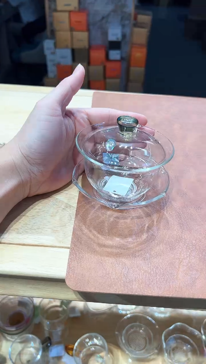 禾器沁莲盖碗盖碗迷翠