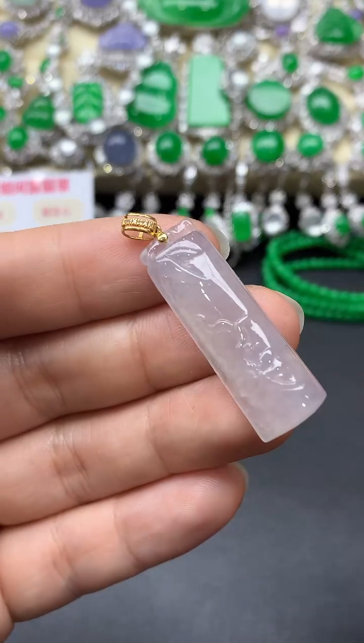 颈饰18K金镶嵌翡翠104中国好珍宝