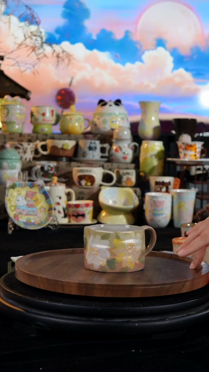 陶瓷便携款手工手绘景德镇陶瓷