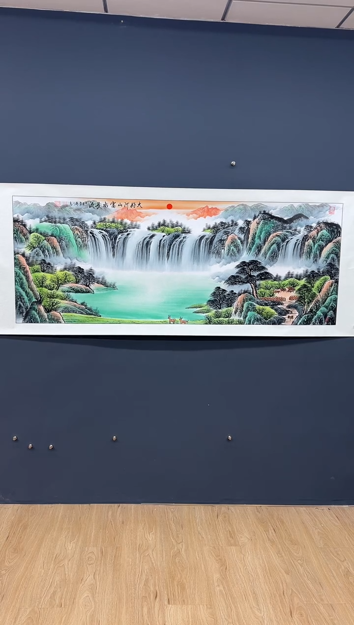 【闪购商品】国画大好河山富水长流-齐一志老师国画