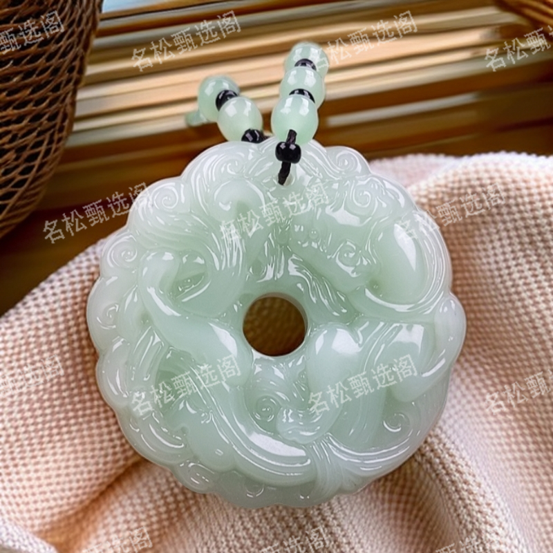 平安扣.手工男女同款单面时尚经典百搭精美吊坠