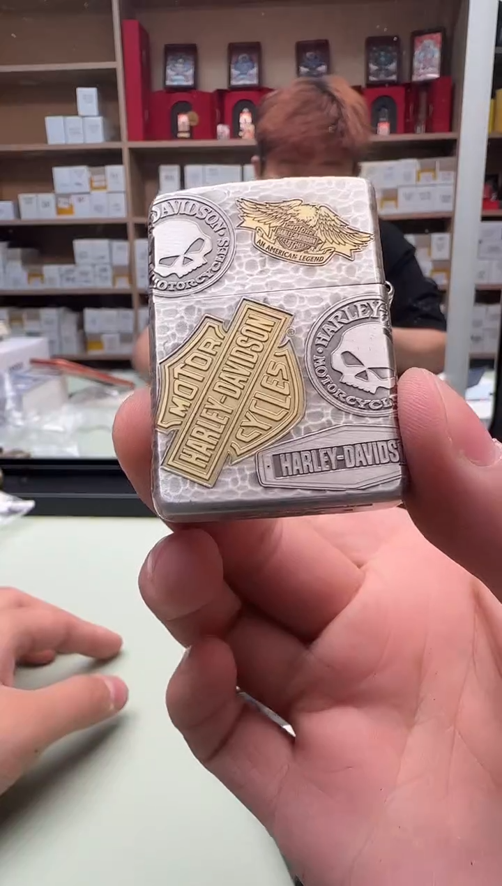 Zippo打火机162镀金镀银哈雷十一章
