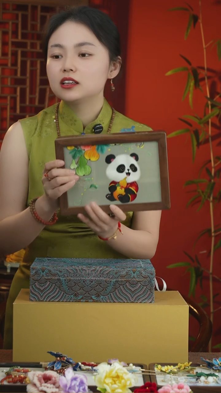 刺绣非遗苏绣首饰盒