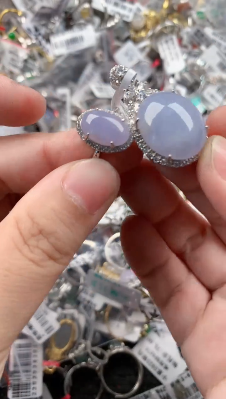 银S925镶嵌戒指翡翠888          3