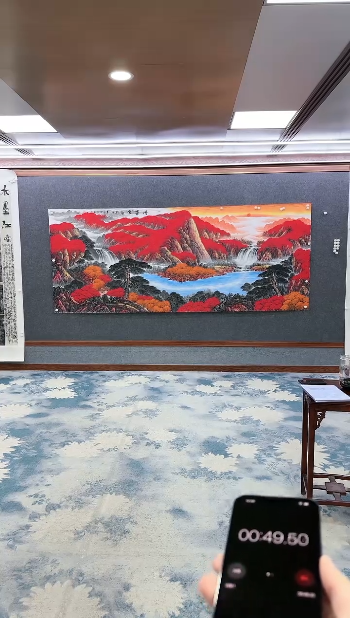 【闪购商品】绘画z刘雪红-山水国画-大丈二