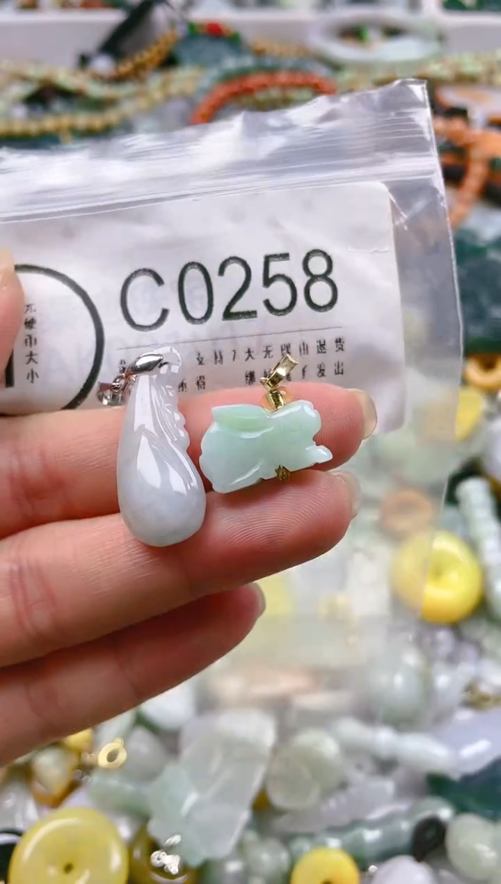 【闪购商品】翡翠颈饰未镶嵌/C/翡翠A货一图一物