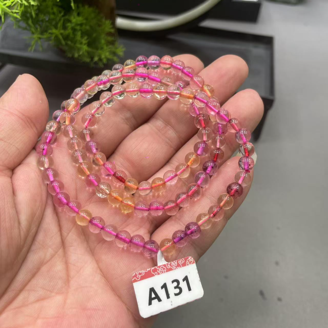 【喜汇甄选】A131超七水晶多圈手串