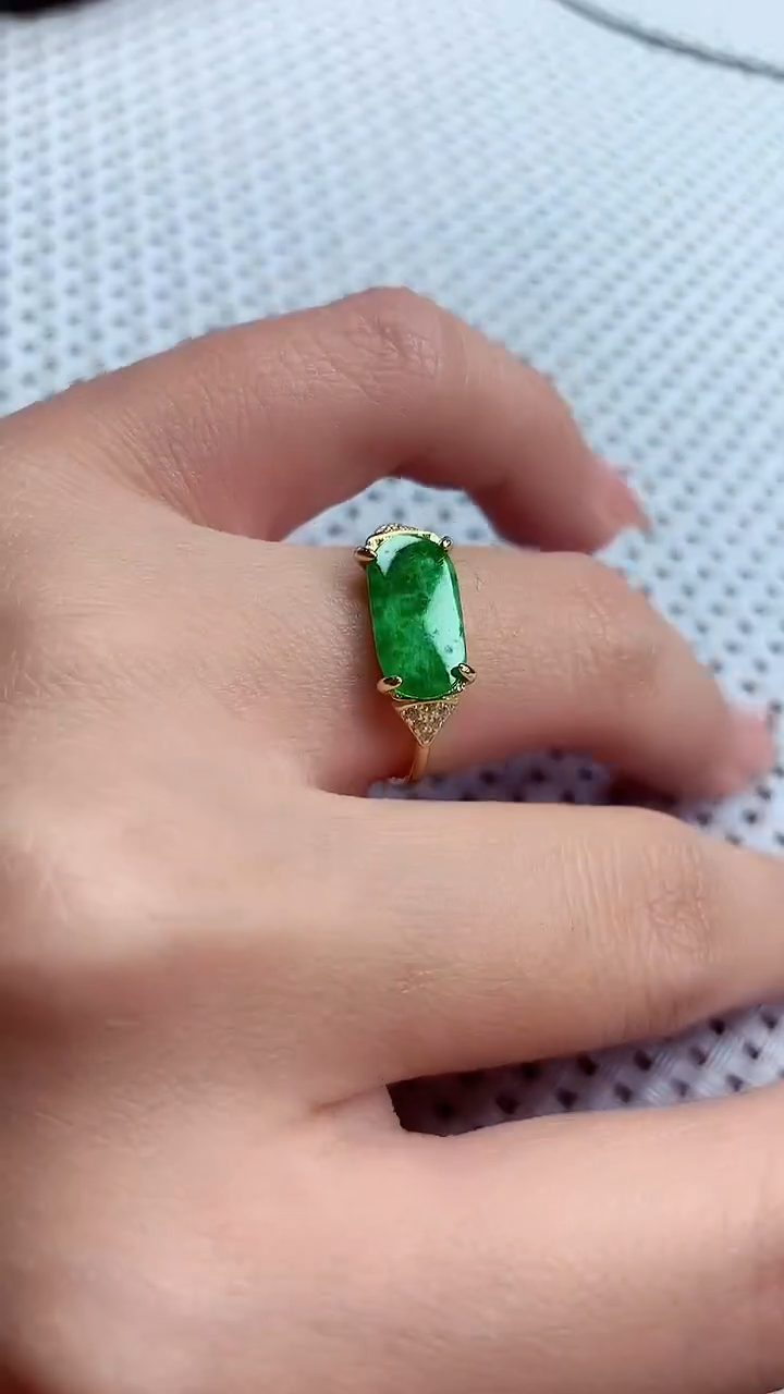 【闪购商品】翡翠戒指银S925镶嵌戒指