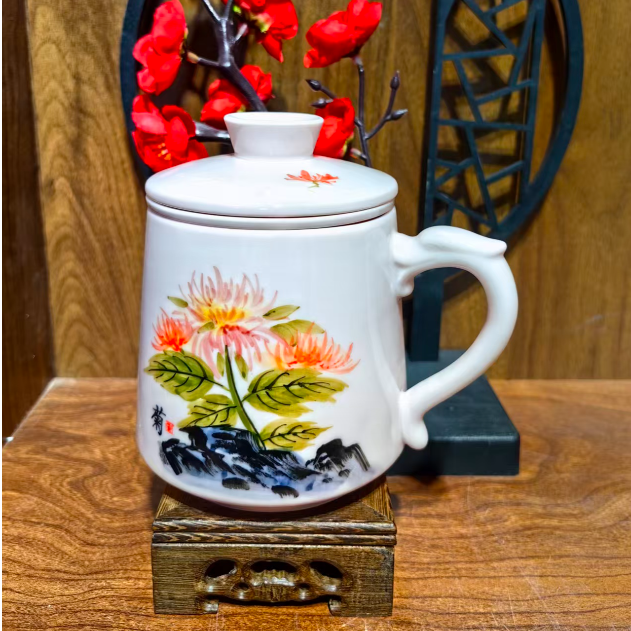 仿古瓷 A814景德镇制陶瓷办公杯一件