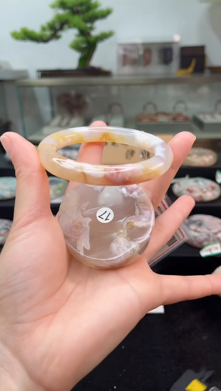 未镶嵌手镯石英质玉59圈口（赠品镯心）3507906