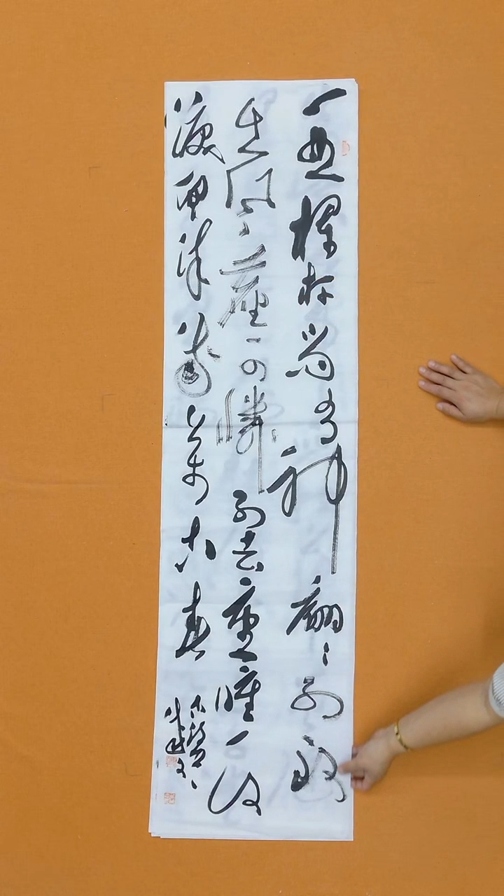 书法苟成文  甘肃 草书委员会138*34cm